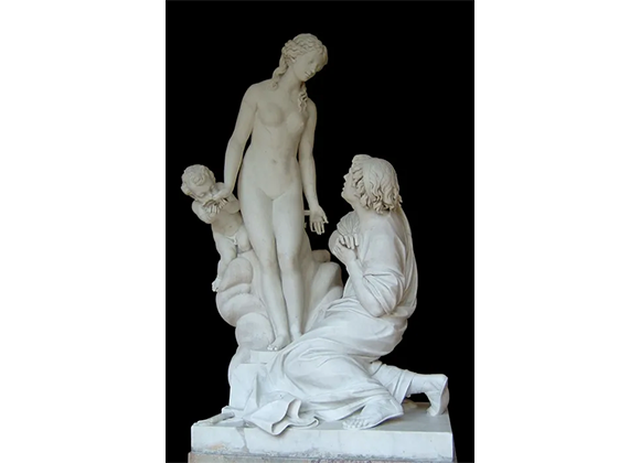 Étienne Maurice Falconet: Pygmalion et Galatée (1763). Fuente: Wikipedia.