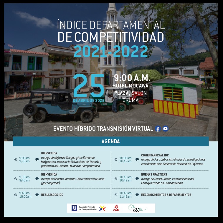 Índice Departamental de competitividad 2023