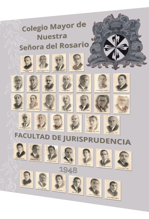 Estudiantes jurisprudencia Rosaristas año 1948 