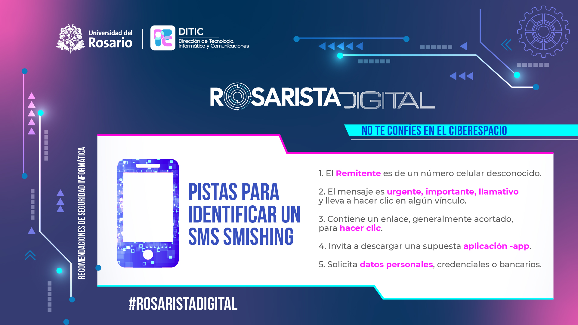 Pistas para identificar un SMS Smishing