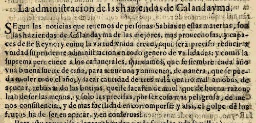 Haciendas de Calandaima (1654)