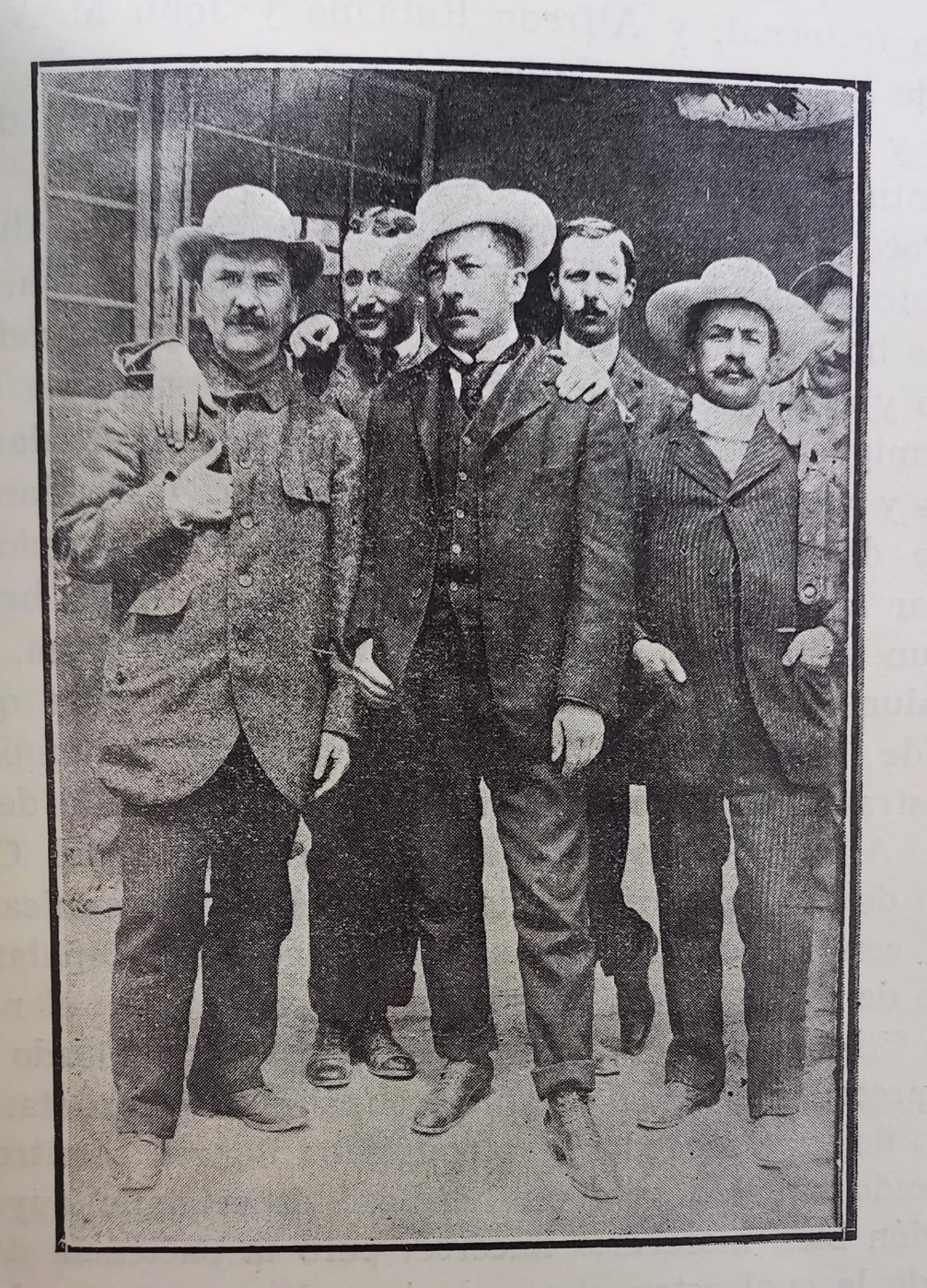 Cazadores de la Herrera: Miguel Abadía, Nemesio Camacho, Manuel M. Madero y Holguín.