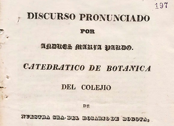 Portada del Discurso del Dr. Pardo.