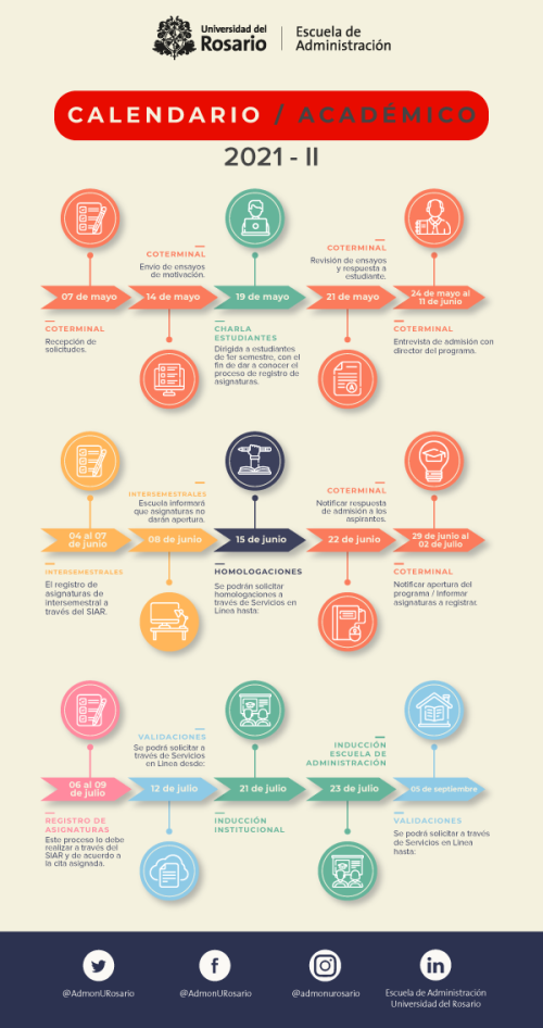 Calendario Escuela de Administración